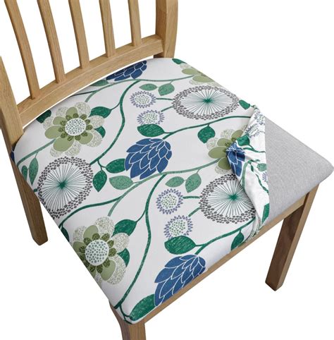 Amazon.com: SPRINGRICO Seat Covers for Dining Room Chair Set of 4 ...