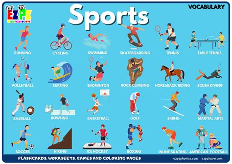 Sport Vocabulary Worrksheet 的图像结果