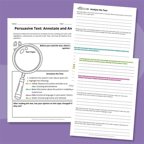 Free Persuasive Essay Worksheet Bundle (Activities & Examples!) - Asha Modern School