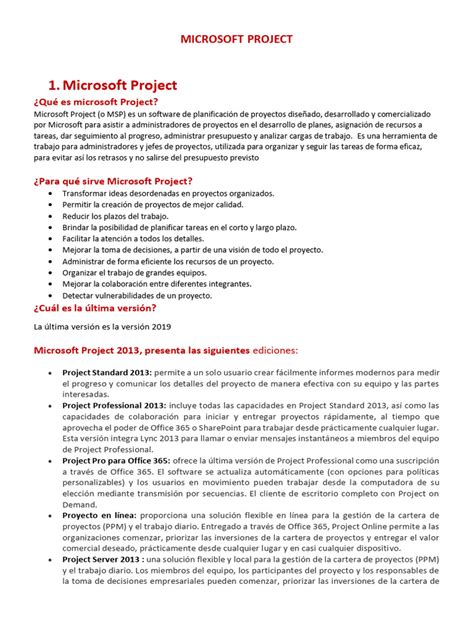 Image result for Tutorial Basico MS Proyect 2020