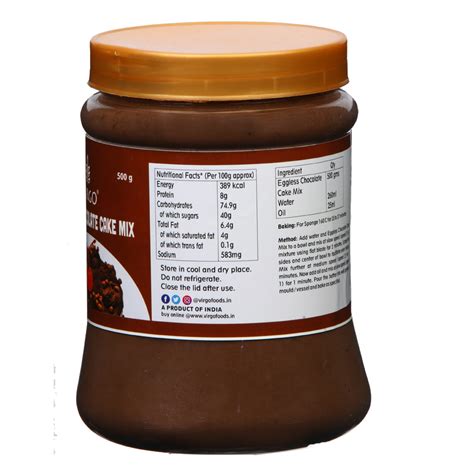 Eggless Chocolate Cake Mix 500 gms – VIRGO FOODS