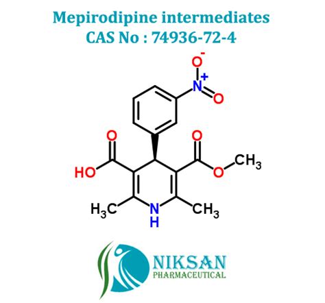 MEPIRODIPINE INTERMEDIATE Manufacturer in Ankleshwar