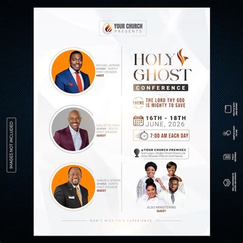 Premium PSD | Church flyer