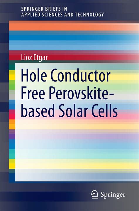 Hole Conductor Free Perovskite-based Solar Cells (SpringerBriefs in ...
