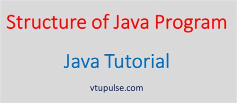 Structure of Java Program 的图像结果
