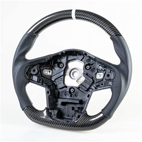 Carbon Fiber Leather Flat Bottom Steering Wheel for India | Ubuy