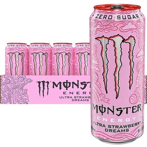 Monster Energy Ultra Strawberry Dreams 500ml (Zero Sugar) - Pack of 12