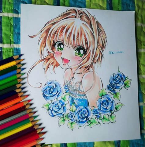 Fanart Sakura (@lenka_lan) | Sakura card, Fan art, Sakura