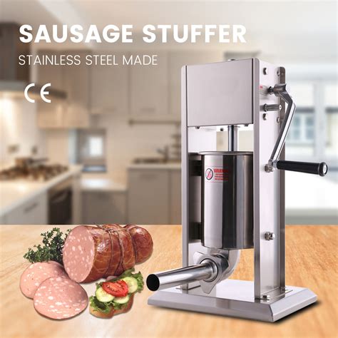 Hakka Commercial 30LB Stainless Steel Electric Sausage Stuffer and Ver ...
