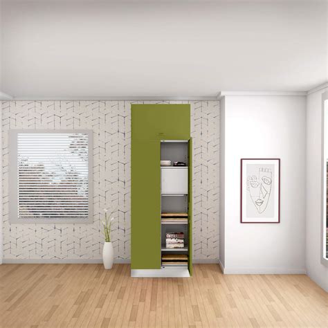 GODREJ INTERIO Slimline 2 Door Steel Almirah Locker & Drawer, OHU, Tex ...