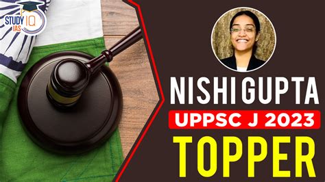 Nishi Gupta UPPSC J Exam 2023 Topper from Study IQ