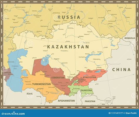 Full Map Of Central Asia