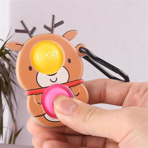 Silicone Keychain - Rudder Shaped Push Pop Bubble Fidget Toy | BPS