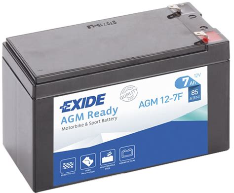 Мото аккумулятор Exide Ready AGM 7 Ah 85EN (AGM12-7F) – фото, отзывы ...