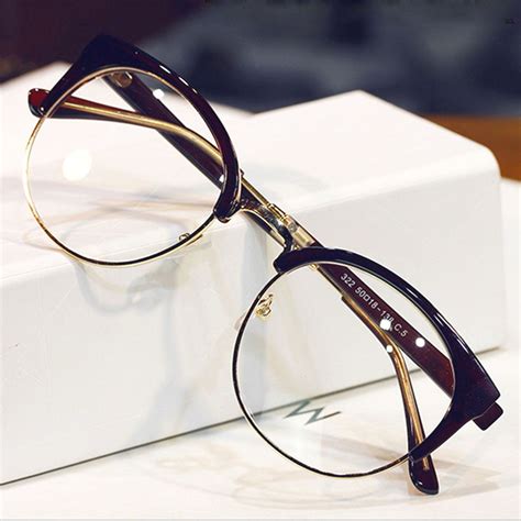 2018 Hot Anti-Radiation Goggles Plain Glass Spectacles Vintage Fashion ...