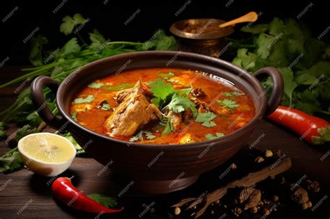 Mutton curry or lamb curry spicy indian cuisine | Premium AI-generated ...