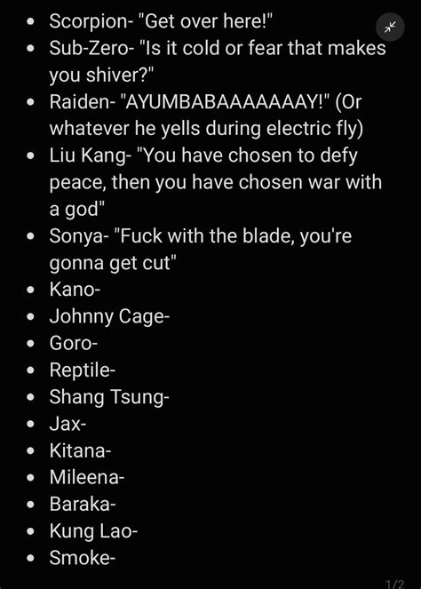 The Best Mortal Kombat One-Liners Day 6: Kano : r/MortalKombat