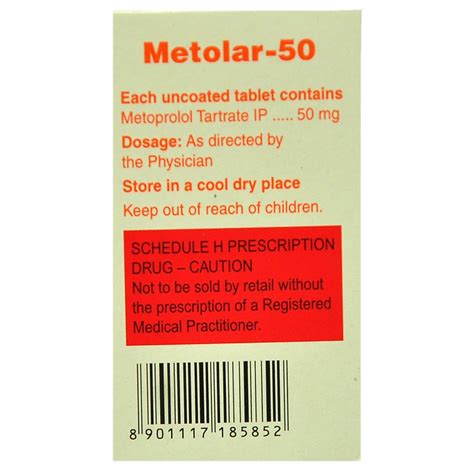 Metolar-50 Tablet 15's Price, Uses, Side Effects, Composition - Apollo ...
