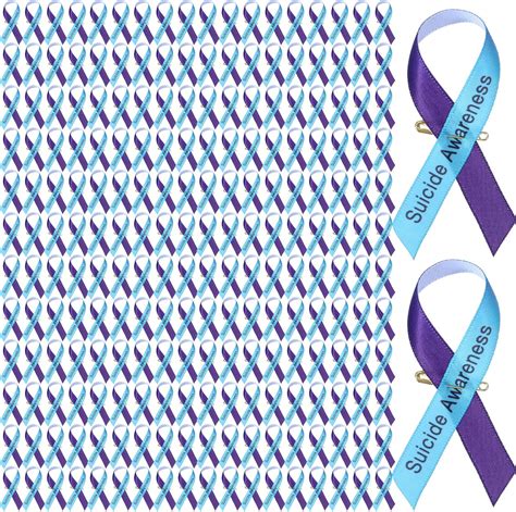 Amazon.com: Hanaive 300 Set Suicide Prevention Awareness Ribbons Sexual ...