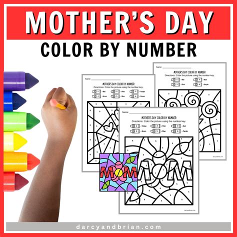 Mother S Day Color By Number Mothers Day Color By Number Printables
