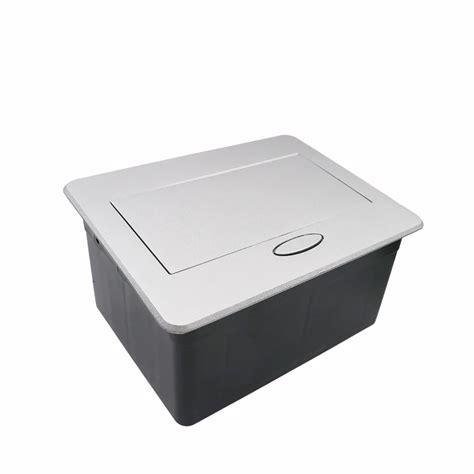 Desktop pop up socket box with 2 EU plug with 1.8m power cable– UNIQKART