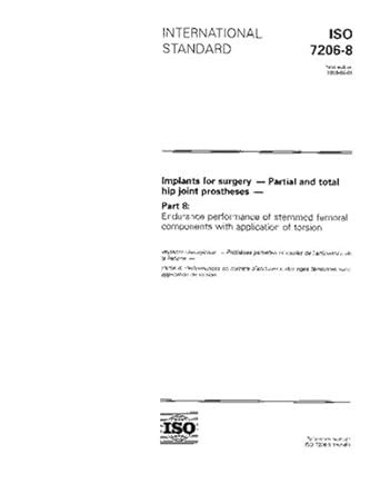ISO 7206-8:1995, Implants for surgery - Partial and total hip joint ...