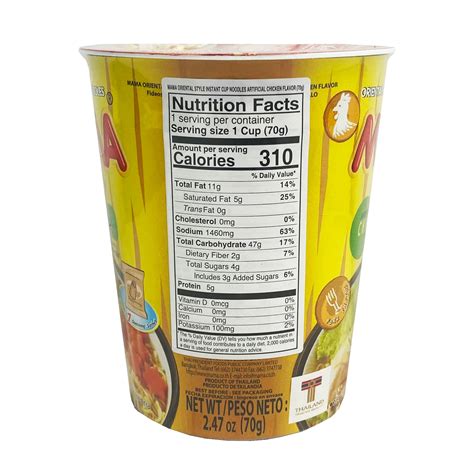 Ramen Noodles Cup Calories