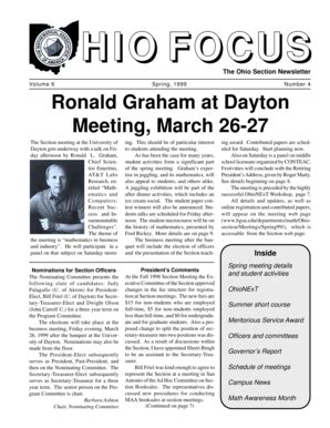 Fillable Online sections maa spring 98.pm. spring 98.pm - sections maa ...