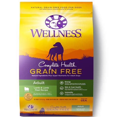 Wellness Complete Health Natural Grain Free Dry Dog Food, Lamb, 12 ...