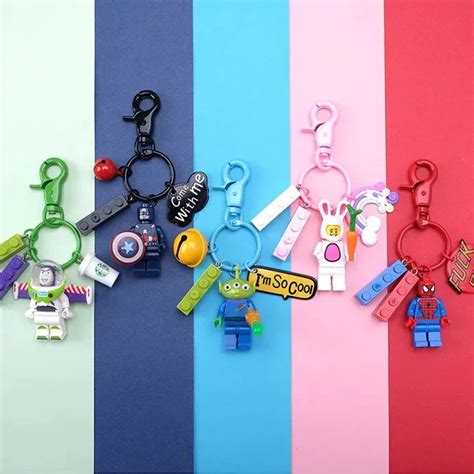Brick Brigade Hero Blocks Keychain