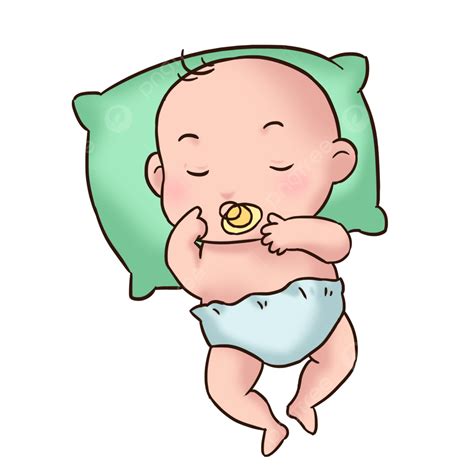 Baby Boy Pacifier Clipart PNG Images, Cartoon Baby Sleeping With Pacifier, Baby, Baby, Nipple ...