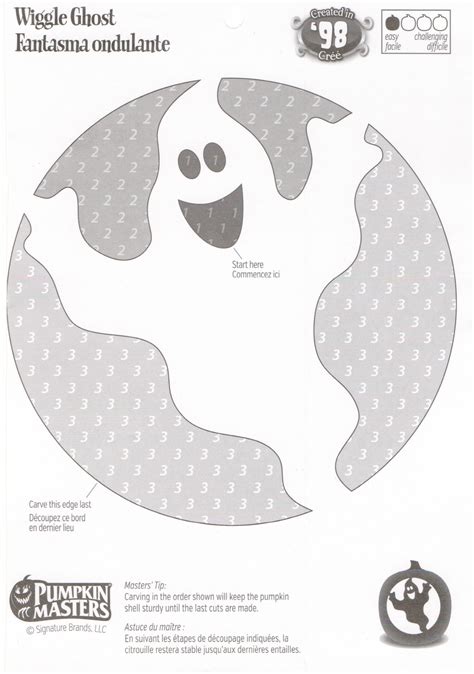 Printable Ghost Pumpkin Carving Patterns | Printable Ghost