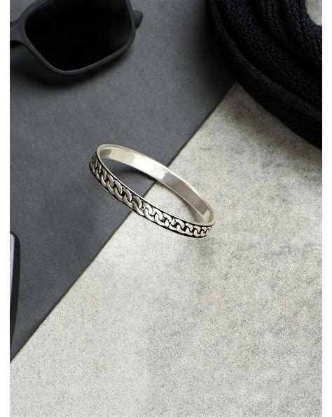 The Bro Code Silver Plated Geometric Shape Casual Look Alloy Adjustabl ...