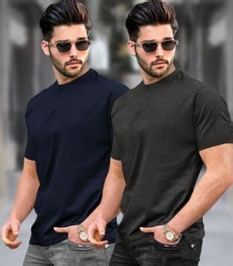 TRIPR Solid Men Round Neck Multicolor T-Shirt - Buy TRIPR Solid Men ...