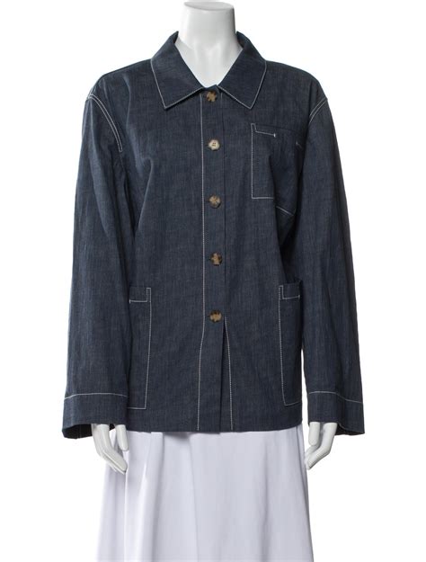 Lafayette 148 Denim Jacket - Blue Jackets, Clothing - WLFFY225930 | The ...