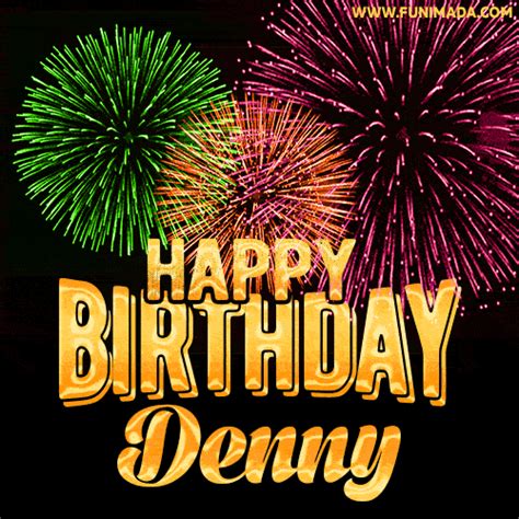 Wishing You A Happy Birthday, Denny! Best fireworks GIF animated ...