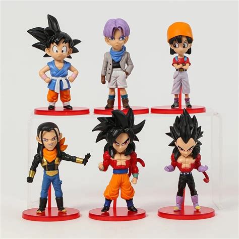 Dragon Ball Z | Set of 6 Anime Action Figures | 7-8 Cm