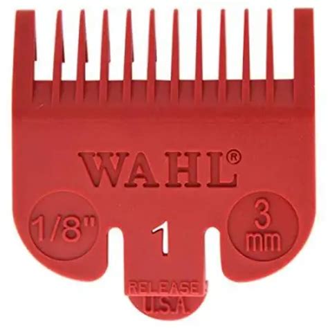 Wahl Clipper Attachment #1 - Red 1/8 - 3mm - Belleza