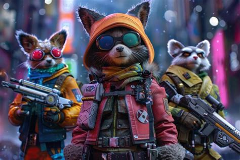 Underground resistance fighters prepare for battle in a neonlit urban ...