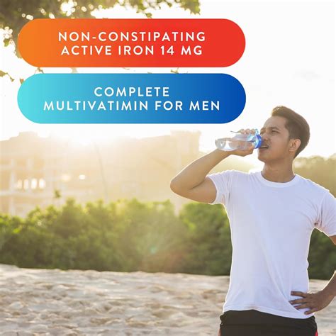 Solvotrin Men's Active Iron & Multivitamin Tablets - 30-Day India | Ubuy