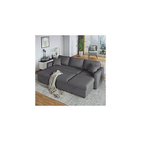 STARTOGOO Convertible Sleeper Sectional Sofa Bed, | Ubuy India