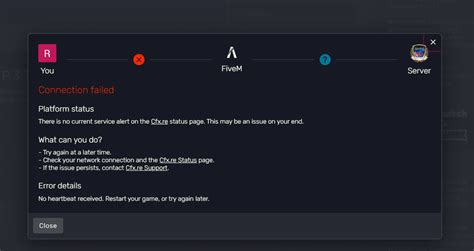 Image result for Fivem Connection Error