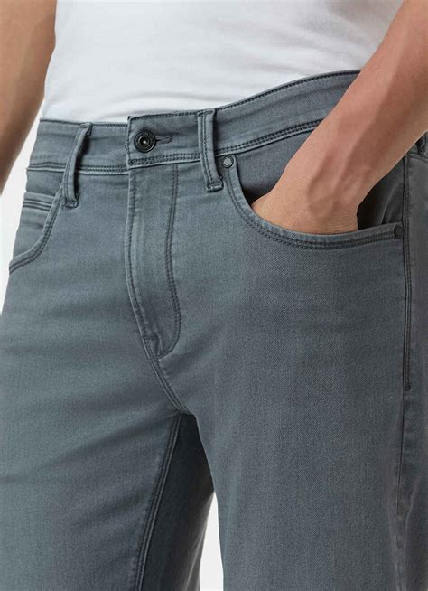 Men Grey Mid Rise Slim Fit Gymindigo Jeans | Pepe Jeans India