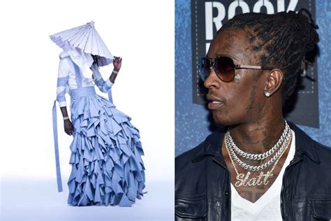 Young Thug's In A Dress For His Album Cover, And Everyone Has An ...