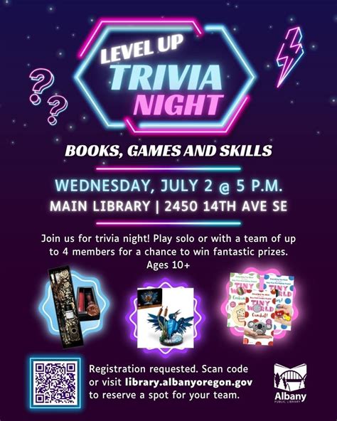 Level Up Trivia Night - Books, Games and Skills, 2450 14th Ave SE ...