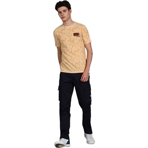 Killer Men Yellow Printed Slim Fit T-Shirt – Killer Jeans