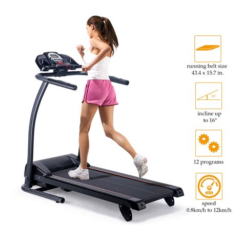 Foldable Fitness Health Running Machine Equipment Motorized Treadmill ...