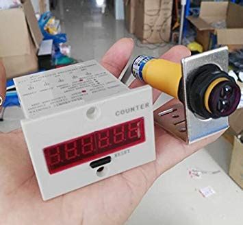 3nh 6 Digits 1-999999 Counter 10-30cm Adjustable photoelectric Switch ...