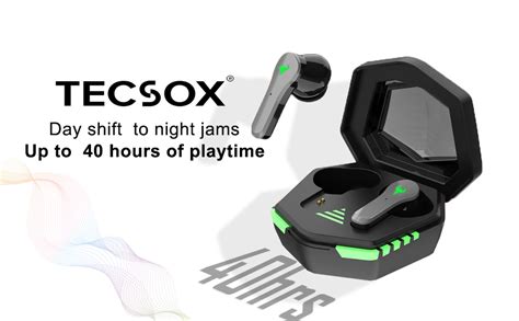 Tecsox Xtreme Wireless Earbuds | IPX | 40 hrs Best Low Latency TWS ...