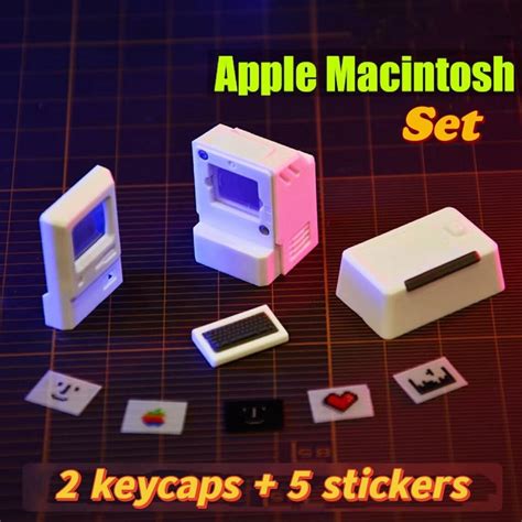 RETRO MACINTOSH ESC + TAB ARTISAN KEYCAP COMBO 3 COLORS – CuriosityCaps